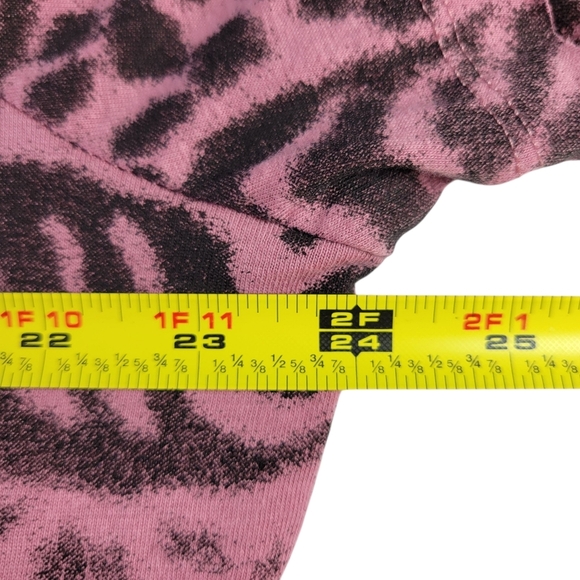 Torrid Lovesick Destructed Dress Size 2 2X 18/20 Pink Black Animal Print New - Picture 13 of 16